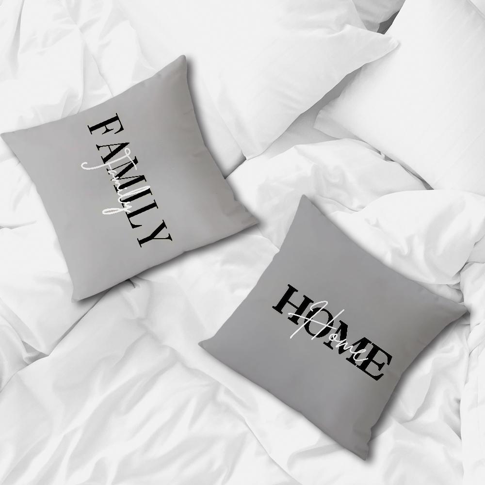 Цветочный узор Удобная мягкая Наволочка Белая для Дивана Гостиной Любви Комнаты Домашний офис Декор Серый геометрия Защитные Чехлы