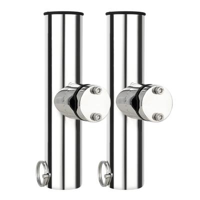 AMYSPORTS Glamp Держатель для удочек на лодку из нержавеющей стали, Трубка для удочки, Держатель для удочек на лодку, Держатель для удочки, Держатель для спиннинга для троллинга, 2 рейки