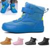 Fashion Winter Children Shoes Plush Waterproof Fabric Casual Non-Slip Boys Girls Shoes Rubber Sole Snow Boots Fashion Warm Outdoor Boots