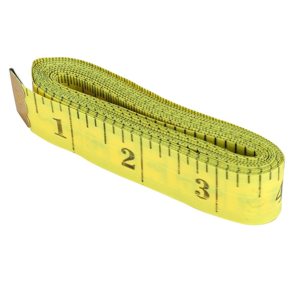 10Pcs 300cm / 120 Inch Flexible Measuring Tape Yellow Dressmaker Ruler For Weight Loss