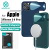 NILLKIN Магнитный кожаный чехол CamShield S для iPhone 14 Pro, чехол для телефона, слайдер камеры из сплава, противоударная задняя крышка