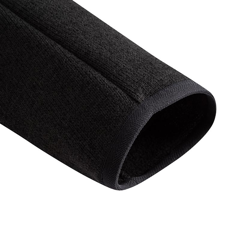 Anta Зимняя флисовая куртка Polartec, вязаная хлопковая куртка, куртка унисекс, базовый черный, двухцветный цветочно-серый 152546708-2