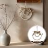 1PC Hang Decorations Bedroom Decoration Handmade Wooden Wind Chimes Minimalist Woven Hom Nordic Style Diameter 19cm