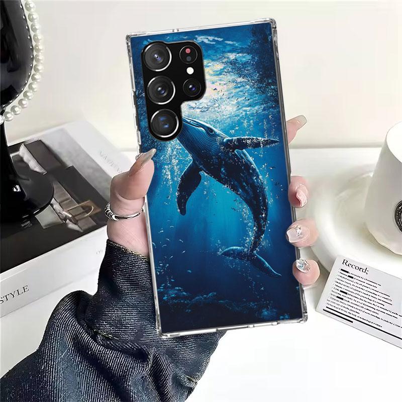 Горбатый кит Морской гигант Для Samsung Galaxy Note 20 Ultra 9 8 10 Pro Чехол для телефона S10E S10 Lite S9 Plus S8 + S7 Edge A6 A7 A8 J4 J