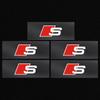 Car Steering Wheel 3D Sticker Decals Emblem Badge Car Styling For Audi A8 A5 A6 C5 C6 C7 A7 A3 A4 B5 B6 B7 B8 B9 D3 Q3 Q5 Q7 TT