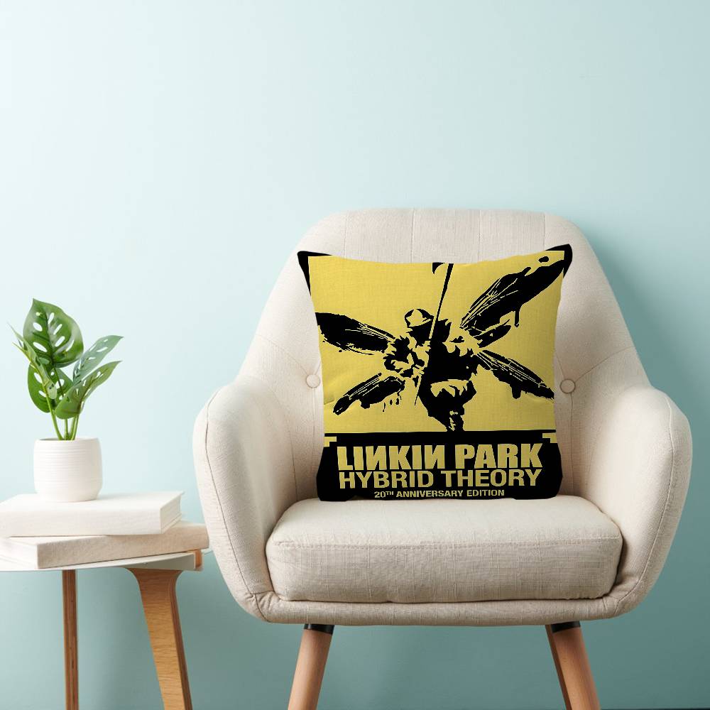 Полосатый L-Linkin Крутой P-Park Подушка Чехол для подушки Наволочка Гостиная Диван Домашний Декор