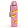 1PC Multiple Cream Croissant Pastry 750ml Color Plastic Sports Water Bottle Leakproof Flip Straw Lid For Sports Office Home Use