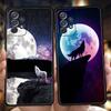 Силиконовый чехол «Воющий на луну волк» для Samsung Galaxy A32 A52 A13 A22 A72 A51 A71 A41 A11 A31 A21S 5G Роскошный чехол-сумка для телефона