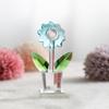 Unique Crystal Tulip Ornaments Carving Tulip Bouquet Statue  Holiday Gifts