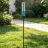 Simple Installation Rain Gauge Outdoor Metal with Stake, 7 Inch Tube Water Measurement Device Measuring Gauge, Decorative Branch Measure Tool