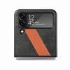 Легкий кожаный защитный чехол гибридного цвета для Samsung Galaxy Z Flip4 Flip 4 5g Zflip4 противоударный чехол для мобильного телефона