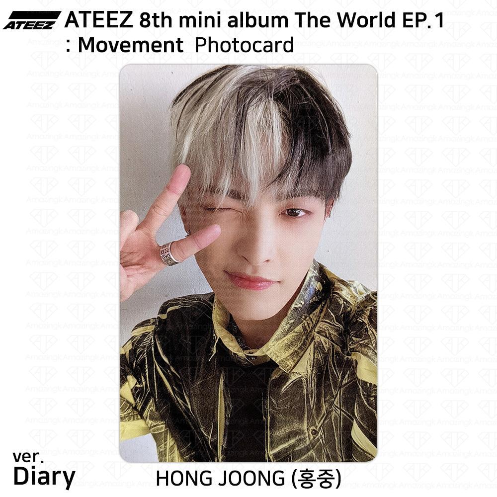 ATEEZ 8-й мини-альбом The World EP.1 : Официальное удостоверение личности движения Фотокарта КПОП