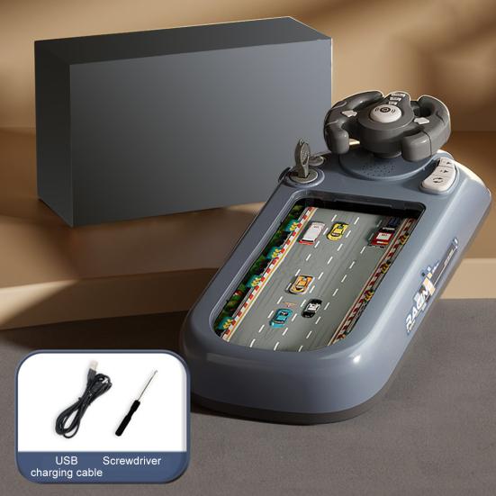 Детский симулятор вождения, игрушка, 200 уровней, регулируемый обучающий руль, игрушка для малышей, интерактивная ролевая игра, гонки на автомобилях, настольная игра