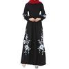 Womens Muslim Chiffon Long Sleeve Long Maxi Dress Vintage Dresses