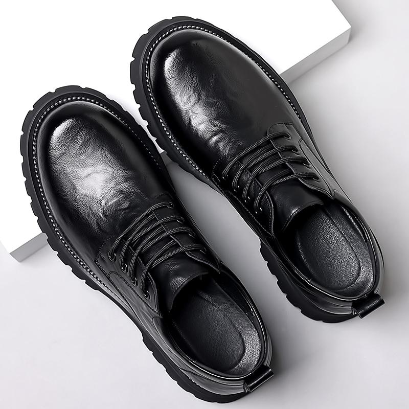 Туфли с большим носком для мужской рабочей одежды, на шнуровке, деловые туфли для поездок на работу, мужская повседневная обувь из натуральной кожи, бесплатная доставка