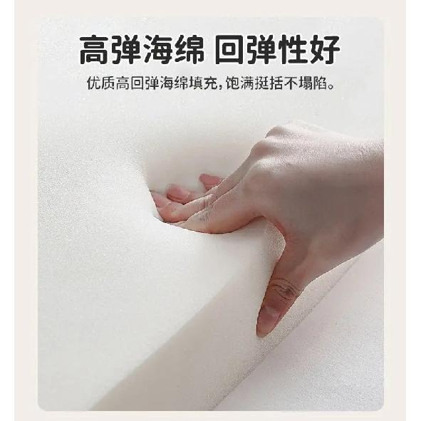 Soft Velvet Bed Backrest Pillow Extra Thick Headboard Cushion Adjustable Cream Tatami Waist Support Universal Cushion Home Decor