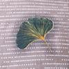 Bedding set 180x200 COTTON FLANNEL WITH FLUSH, dark gray with leaves