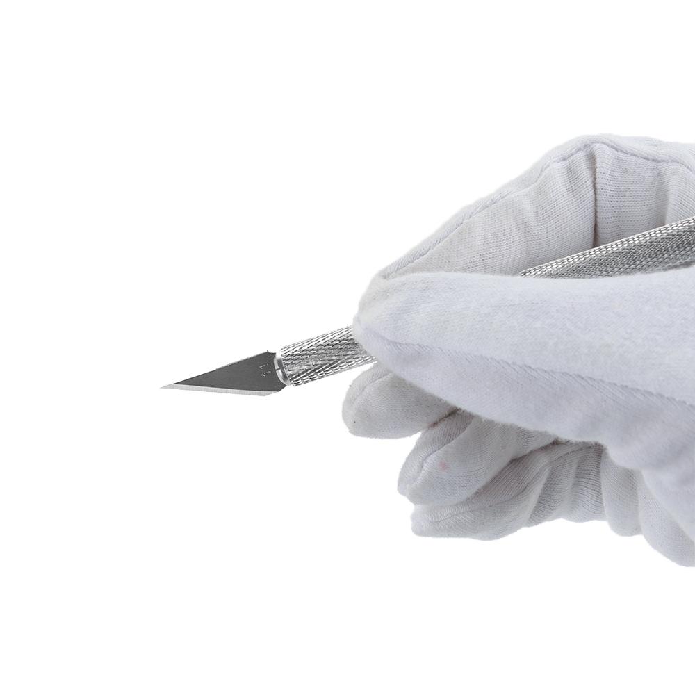 Инструменты для резьбы по дереву, скульптуры, кондитерских изделий с 1 лезвием, гравировальным резцом, нескользящим ножом, металлическим скальпелем