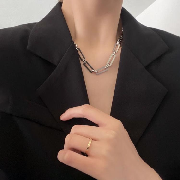 Кубинская титановая стальная хип-хоп цепь: Универсальное ожерелье в уличном стиле