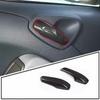 Carbon ABS Interior Door Handle Bowl Cover Trim  For Mercedes-Benz Smart 10-14