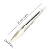 Kitchen Cooking Tongs Heat Resistant Stainless Steel BBQ Tong With Silicone Tips And Stand Design For Salad Grill 11 Inches