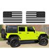 Матовая черная наклейка на заднее окно с американским флагом для Wrangler Jl 4-дверный 2018-2022