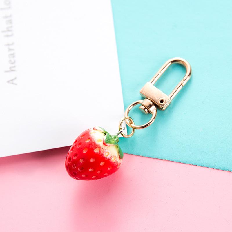 Strawberry Lover Keychain Pendant for Women