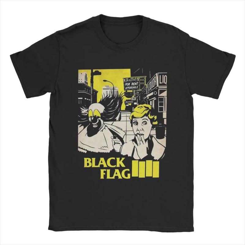 Футболки Black Flag Live Мужские Женские Америка Смешные Футболки из Чистого Хлопка С Круглым Вырезом и Коротким Рукавом Летние Топы