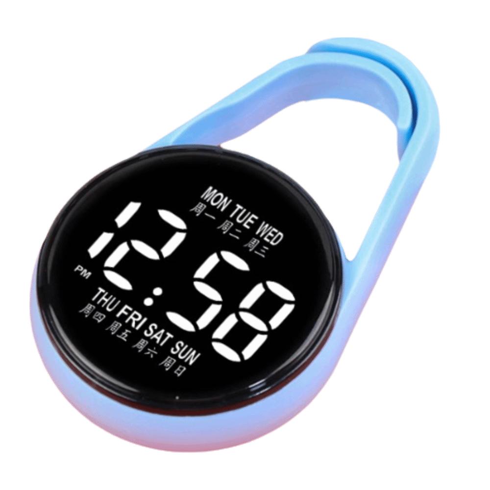 2Pcs Portable Digital Electronic Hanging Watch Luminous Pocket Watch  Pocket Style
