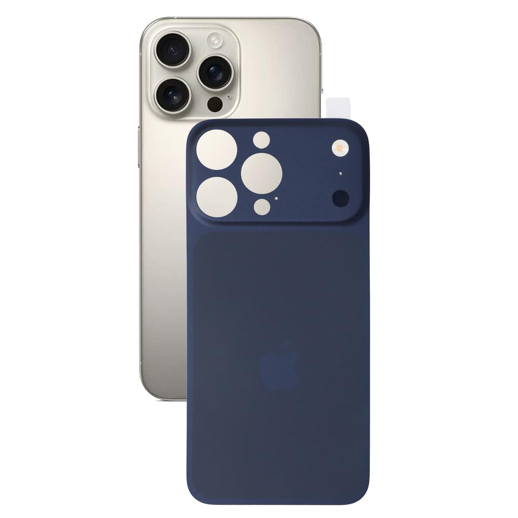 For iPhone 15 Pro Max Back Cover Film Transform to 17 Pro Max Full Coverage PMMA Phone Back Protector