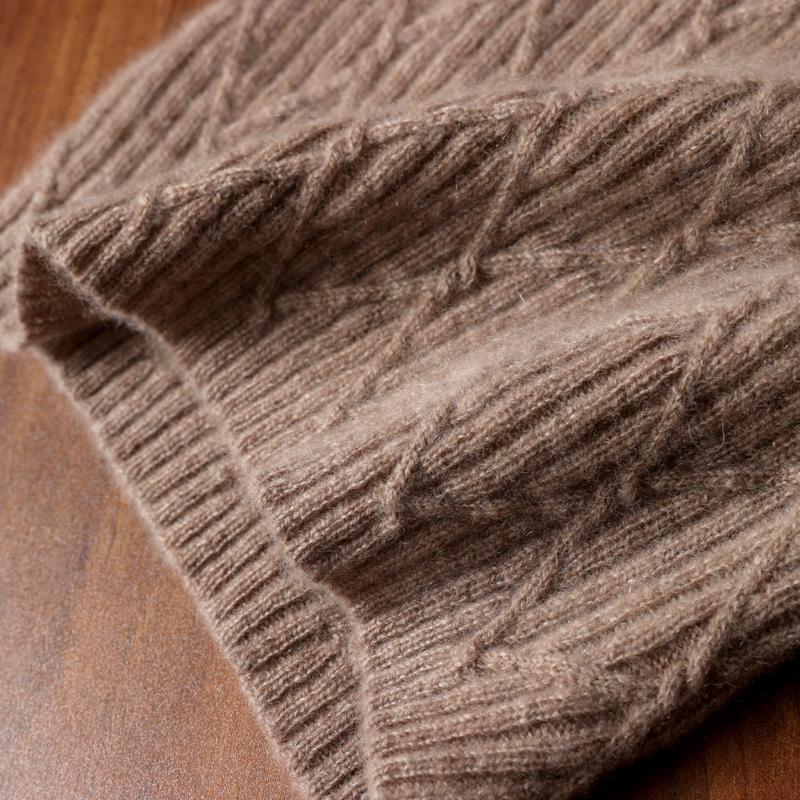 100% Wool Knitted Turtleneck Scarf Winter Autumn Warm Soft Ring Scarves Pattern Neck Warmer Fashion Snood Headband Female Fake
