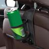 Подстаканник на подголовник для заднего сиденья, черный автомобильный ящик для хранения на заднее сиденье, черный органайзер на спинку сиденья с крючком для подголовника