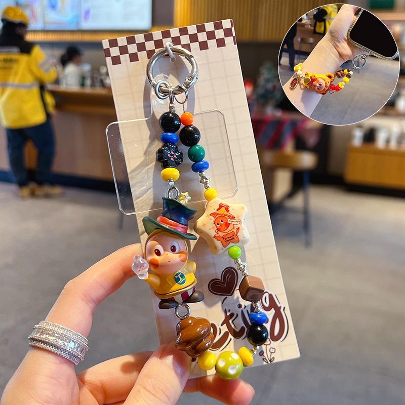 Handmade DIY Stars, Cute Dolls, Beaded Mobile Phone Chain Pendant, Car Keychain, Doll Pendant Accessories.