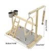 Bird Perch Parrots Stand Cockatiel Playstand Toy with Swing Ladder Chew Toy 55KF