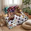 Floral and Bow Composition Theme blanket Lightweight Warm Flannel Blanket Decorative Throw Blanket for Home Decoration