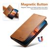 Кожаный чехол-книжка для iPhone 17 Pro Max/Samsung S25 Ultra с отделением для карт и подставкой