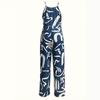 Women's Summer Print Suspenders Jumpsuit
