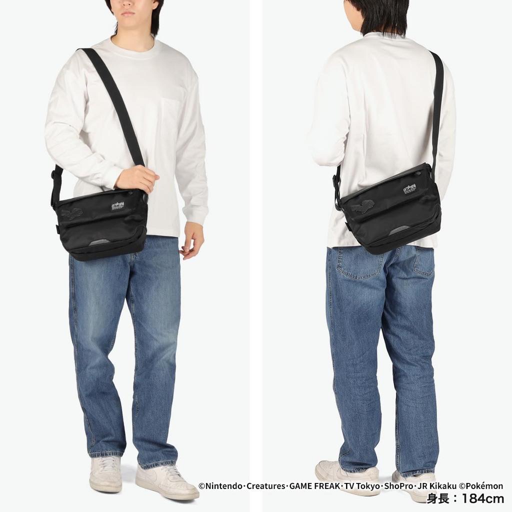 Portage Черная Сумка-мессенджер Manhattan Portage MESEROLE MESSENGER BAG TWL POKEMON MP1616TWLBLPKMN Черная [Лейбл Manhattan]