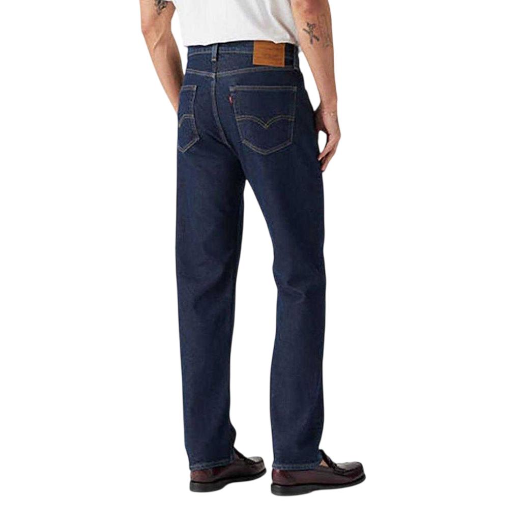 Levis Mens 505 Deepest Denim Straight Leg Jeans