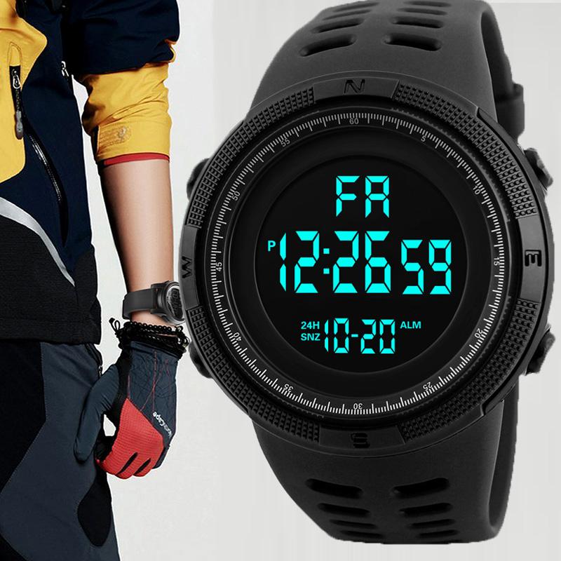 Digital Men Watch Military Sports Wristwatch Multifunction Waterproof Sport Watches Kids Student Electronic Watch for Men Gifts