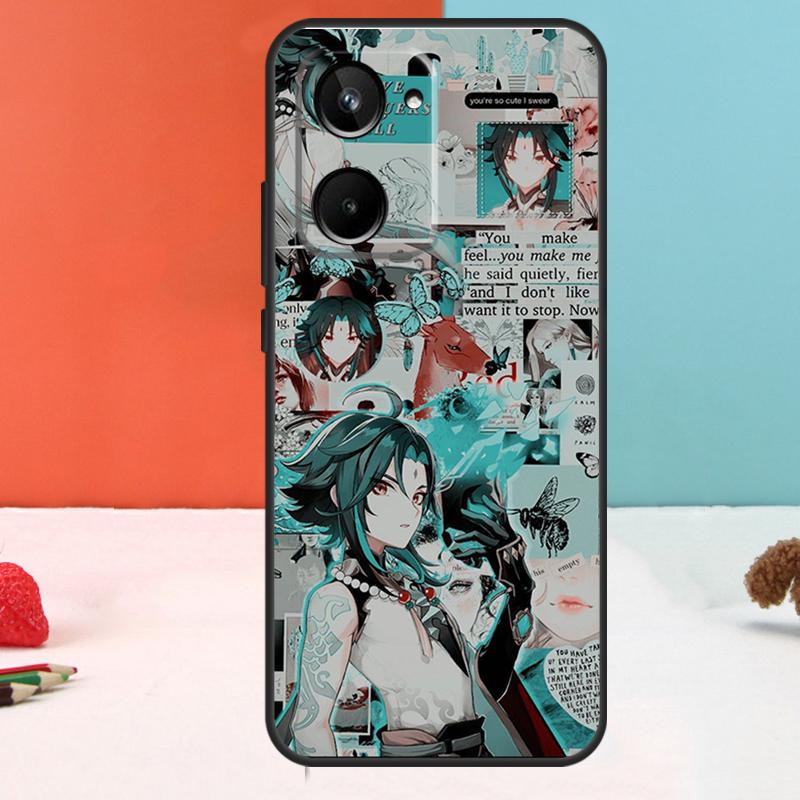 Genshin Impact Aesthetics For Realme 10 11 12 Pro Plus GT Neo5 C11 C30 C31 C33 C35 C25s C21Y C51 C55 C53 GT5 Pro Case