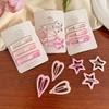 3-Piece Gradient Color Pink Shooting Star Hairpin Set