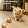 Electric Fake Rat Cat Toy Interactive Electronic Realistic Plush Mouse Toy Automatic Moving Kitten Self Play Exercise Toy for Indoor Cats