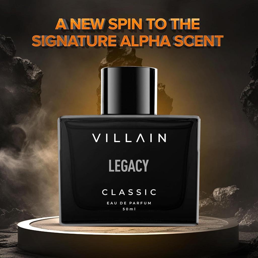 Villain Legacy Классический Парфюм для Мужчин - 50мл Стойкий Запах | Премиальный Люксовый Мужской Аромат Подарок Мужчине |