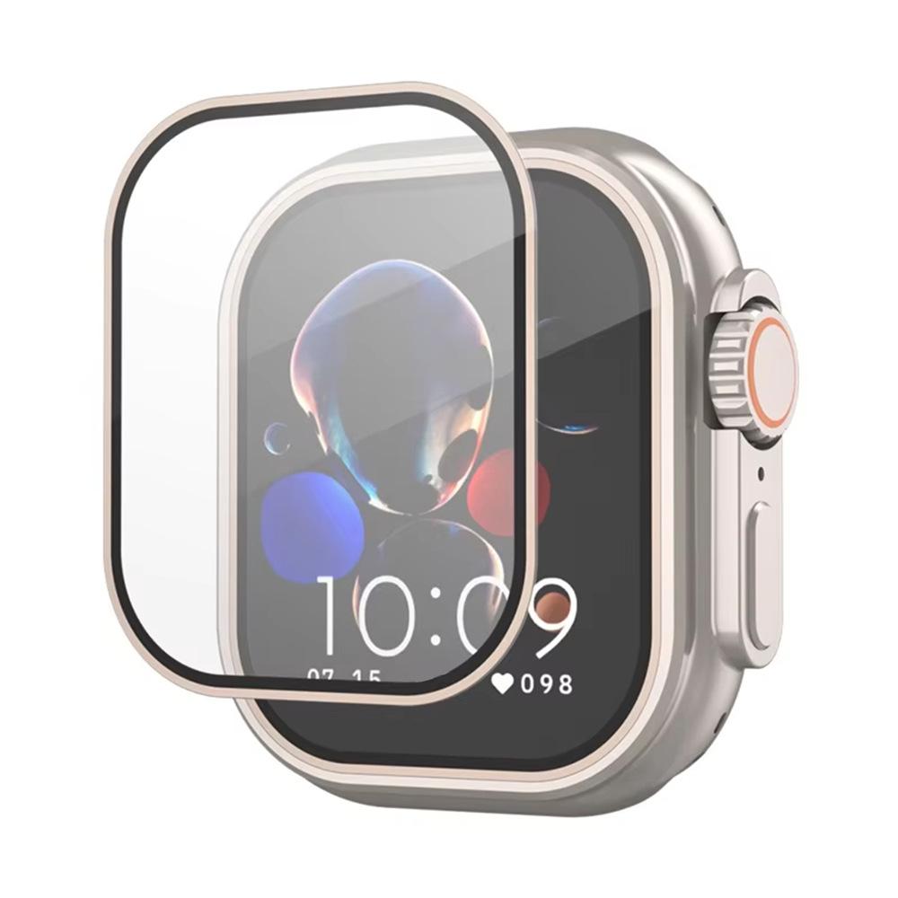 Защитное стекло с рамкой из титанового сплава для Apple Watch Ultra 49 мм (iWatch 8)
