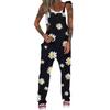 Комбинезон с принтом черепа и хризантемы, брюки, длинные брюки