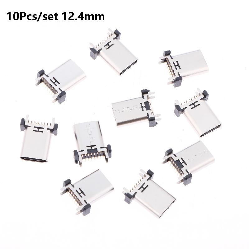 Разъем USB Type C Female 16-контактный, 180 градусов, для промышленных устройств, DIY сборки