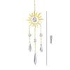 Crystal Prisms Light Catcher Windchimes Hexagon Wind Chime Garden Decor Hanging Window Ornament Chandelier Home Decoration