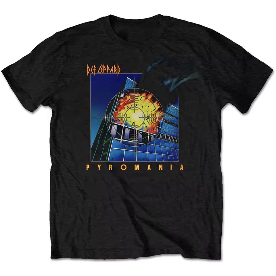 Pyromania Def Leppard Band T-Shirt Cotton Graphic Tee Men Women Summer Streetwear Top
