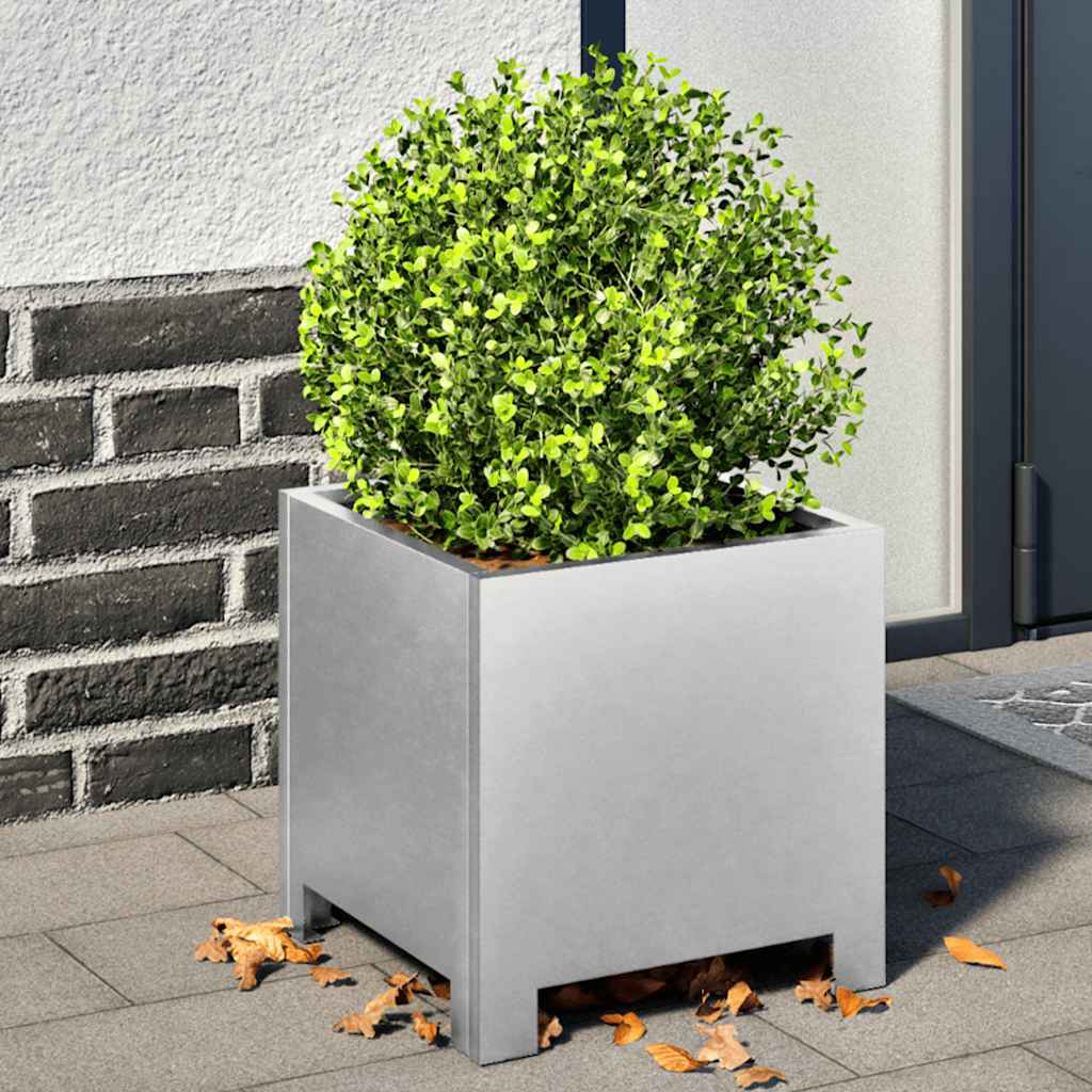 Vidaxl Donice Ogrodowe, 2 Szt., 30X30X30 Cm, Stal Galwanizowana